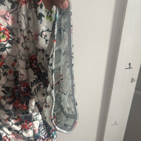 Anthropologie Maeve Blouse Silk Burnout Oversized Floral Wrap Boho Romantic L - Picture 7 of 7